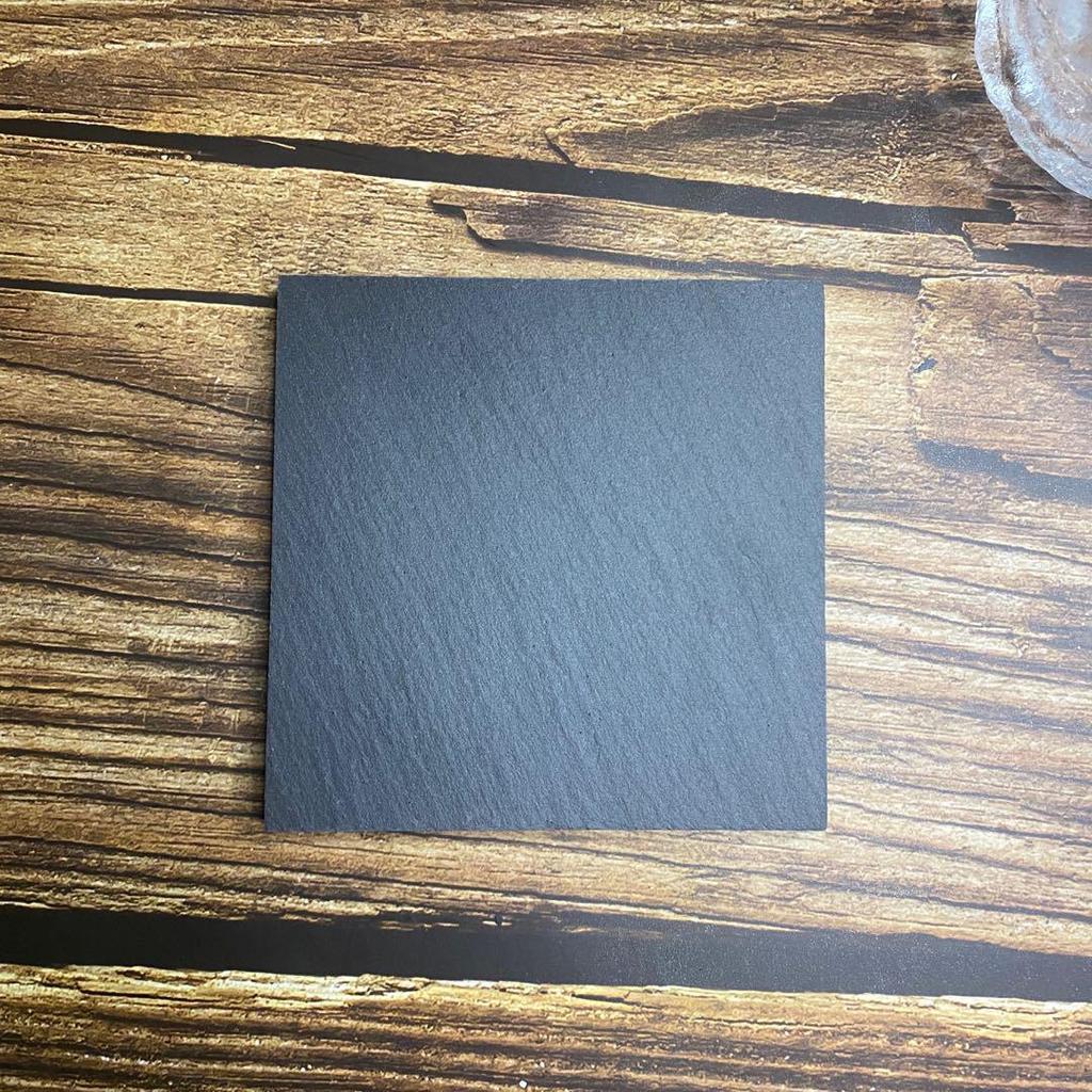 Natural Slate Stone Coaster Set - Heat Insulating Shale Drink Mats