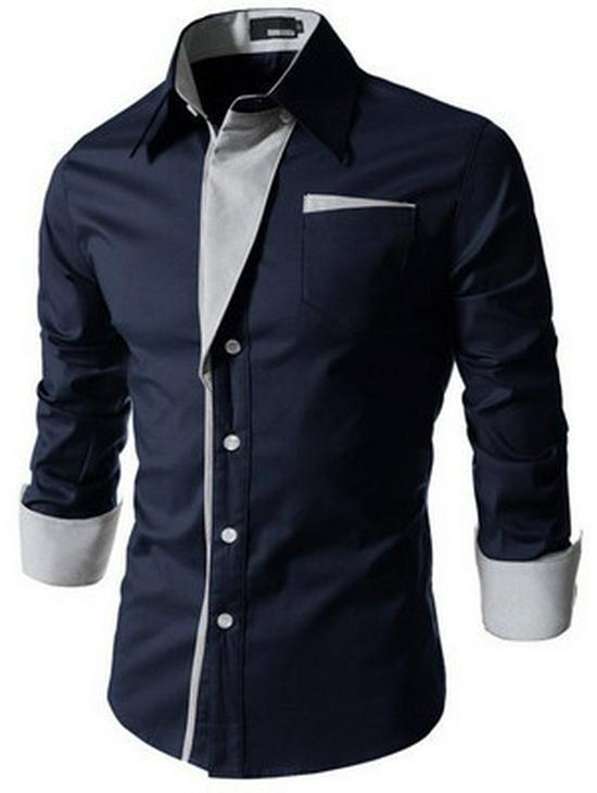 Men's Trendy Striped Long Sleeve Casual Shirt