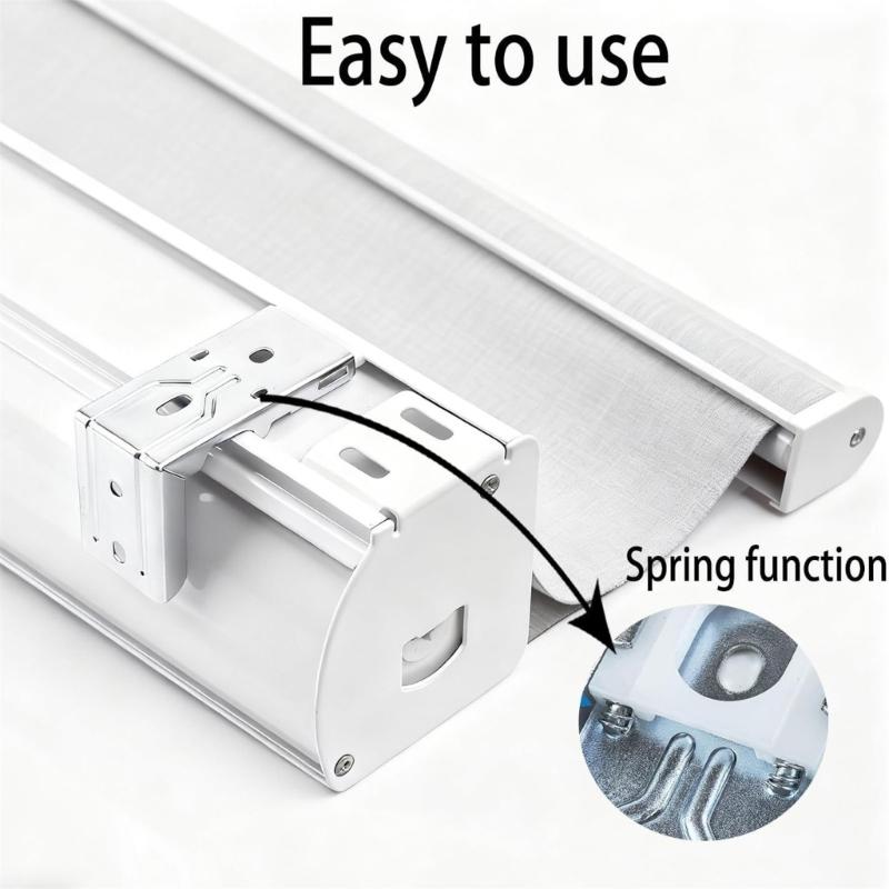 4Pcs Silver Metal Vertical Blind Mounting Brackets Replacement Hardware for Interior and Exterior Zebras Roller Shade