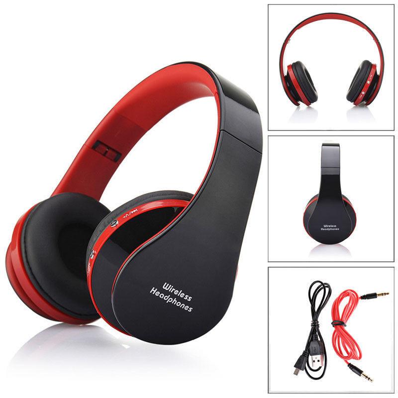 Folding Wireless Headset Bluetooth Stereo Headphones Earphone For Iphone