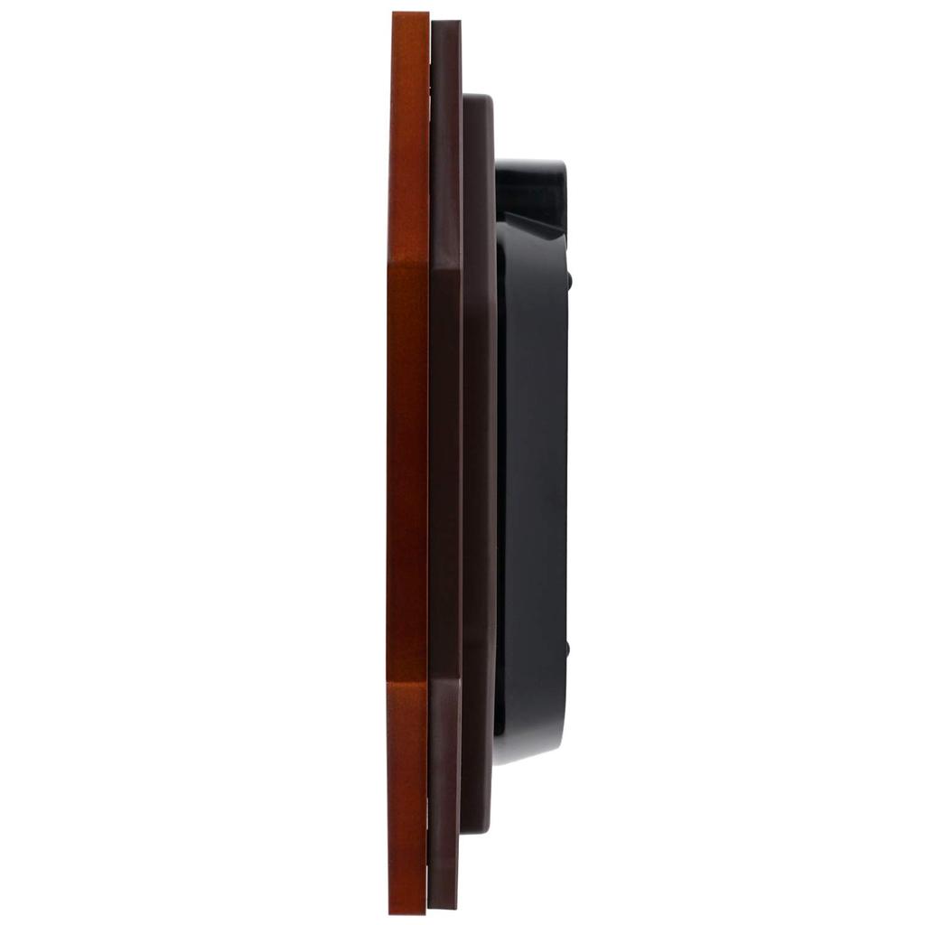 CASIO Wall Wooden Suitable for Rooms IQ-1106J-5JF Clock, Radio-Controlled, Brown, Analog, Octagonal, Frame, Japanese-Style