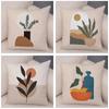 Simple Illustration Style Pillowcase Interior Decoration Office Living Room Home Pillowcase