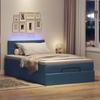 Lit ottoman - Maison Exclusive - Rangement hydraulique - LED intégrée bleue - Matelas 120x200 cm