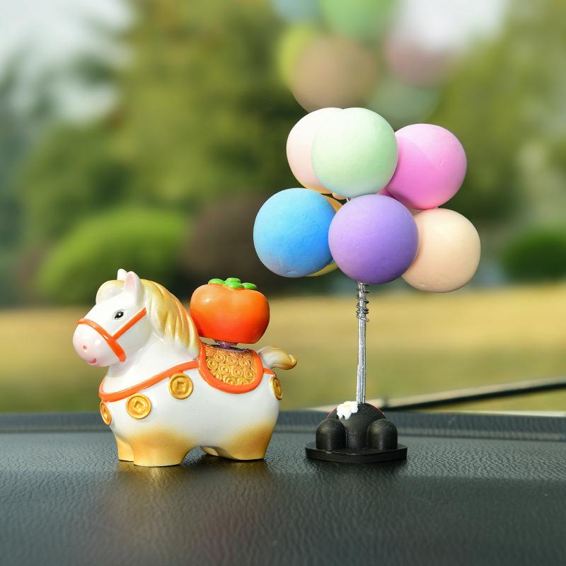 Little Pony Fufu Resin Figurine - Creative Car Console Decoration