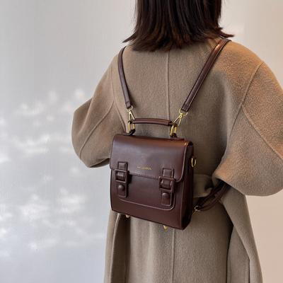 Wholesale French Retro Simple Backpack Women's Cambridge Bag Autumn and Winter New Bag Women's Bag Shoulder Crossbody Handbag