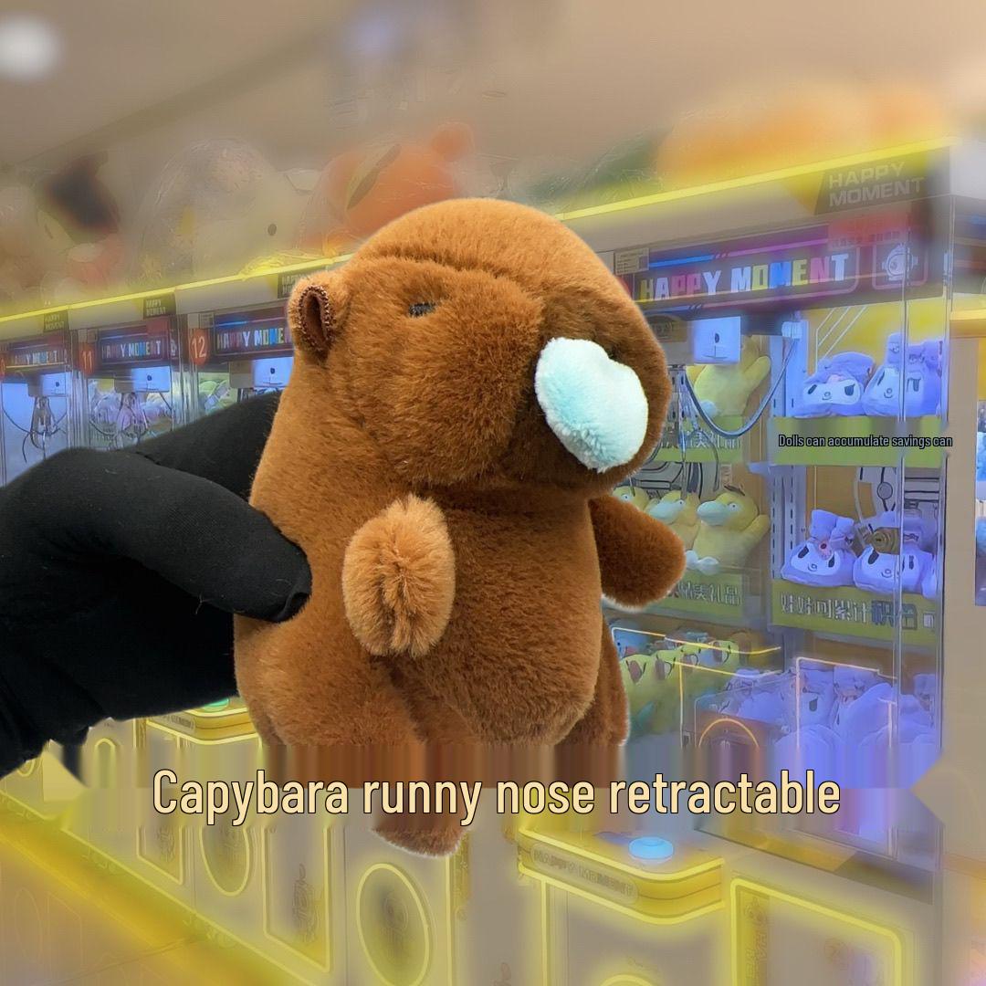 

Креативный плюшевый брелок-капибара с виляющим хвостом - Милый мультяшный кулон для школьной сумки для пар 10 cm