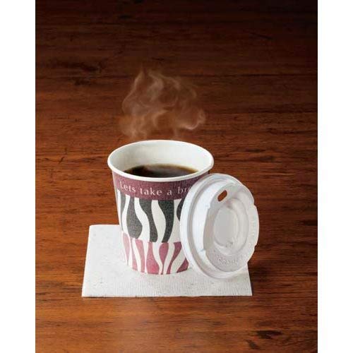 Sunnap Paper Cup Lids for Embossed and Insulated Cups, 250ml/8.5oz, White. Convenient for Takeout. Drinking Lids for Embossed and Insulated Cups, 50-P