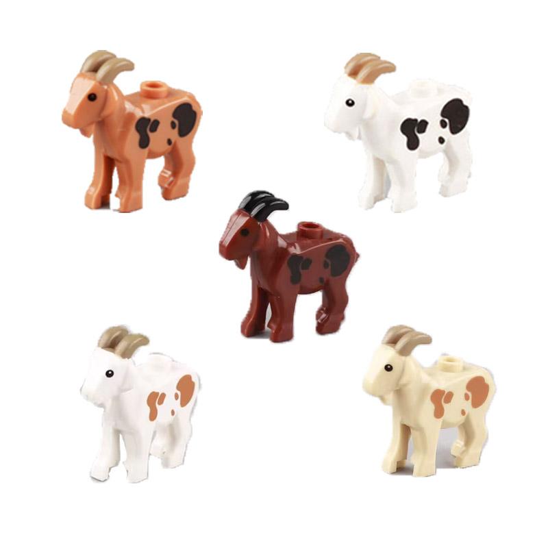 MOC City Animal Building Block Model Character Farm Accessories Goose Pig Dog Orangutan Cheetah Shark Zoo Brick Toy Gifts X014