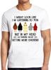 I Might Look Like Listening Chickens Meme Funny Gamer Gift Tee T Shirt M564