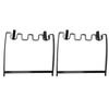 2PCS Hanging Trash Bag Holder Iron Foldable Under Sink Garbage Bag Rack for Kitchen Cupboard Frame Cabinet Door