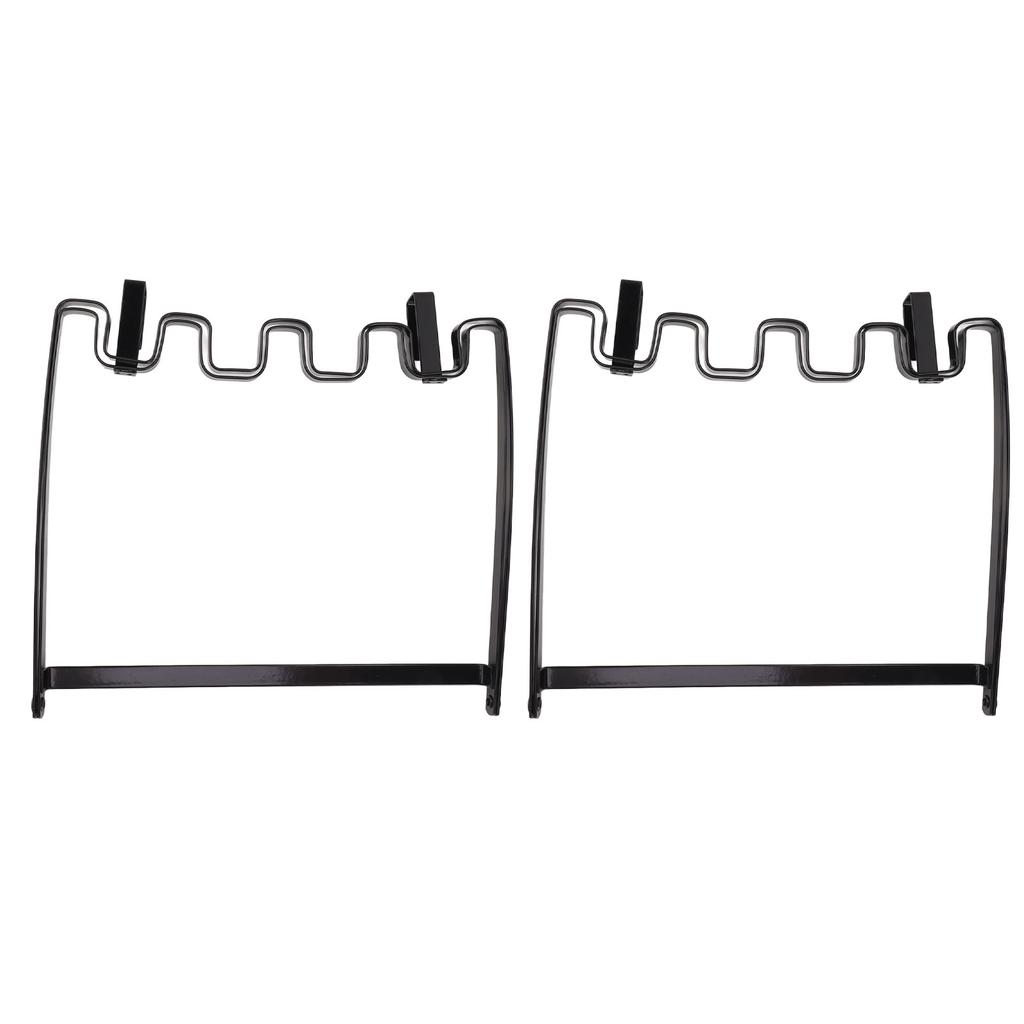 2PCS Hanging Trash Bag Holder Iron Foldable Under Sink Garbage Bag Rack for Kitchen Cupboard Frame Cabinet Door