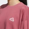 Adidas Logo Crew Neck Pullover Long Sleeve Casual Loose Sweatshirt Women Tops Pink IA5226
