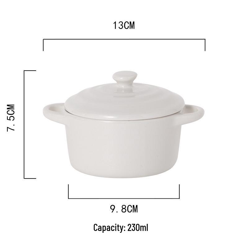 Microwave & Oven Safe Ceramic Stew Pot with Lid