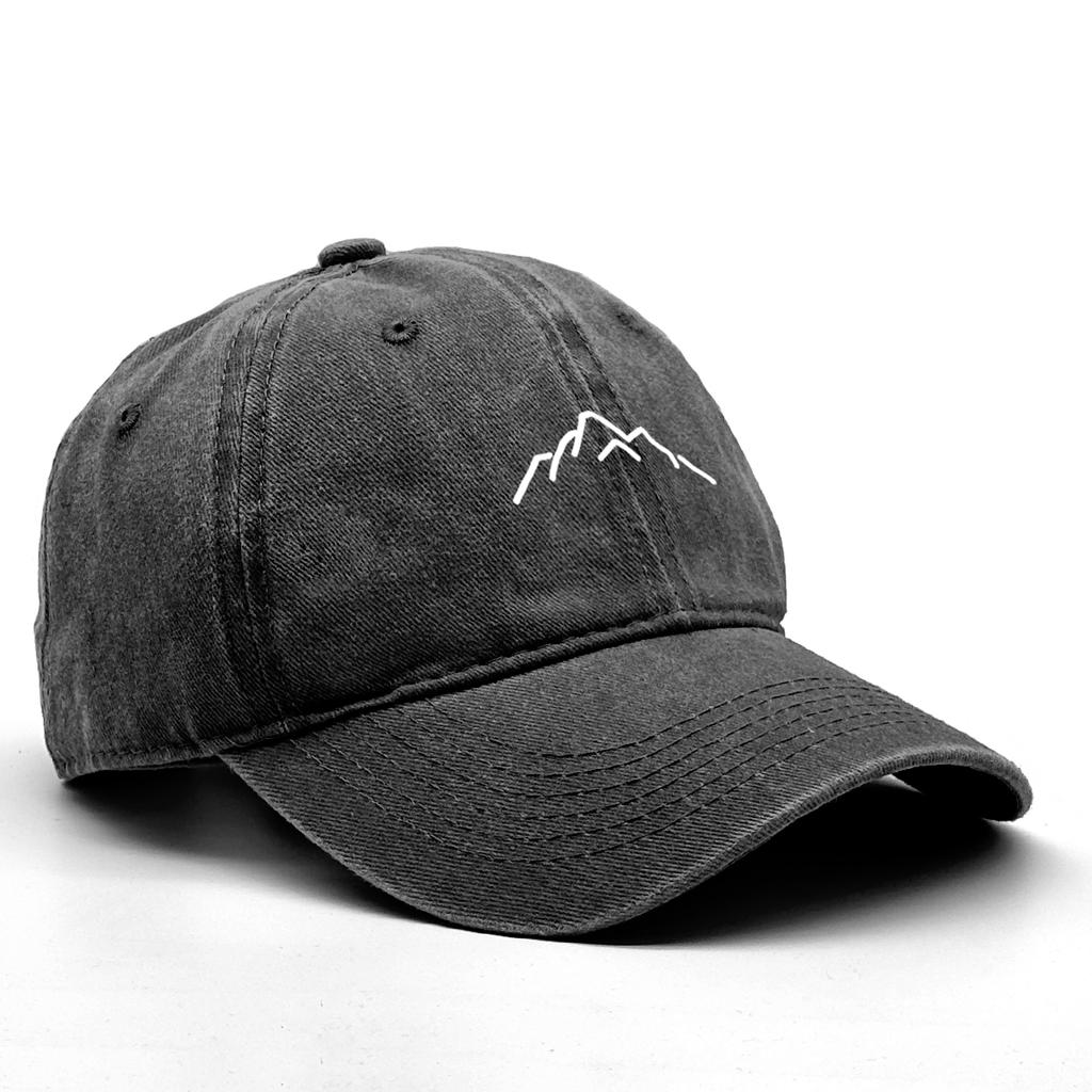 Mountaintop Print Adjustable Baseball Caps Mountain Range Dad Hat Casual Snapback Baseball Cap Ideal Choice For Outdoor