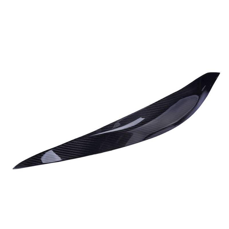 1 Pair Headlight Eyebrow Eyelid Cover Trim Fit For Subaru Impreza WRX STI 11th 2015 2016 2017 2018   Carbon Fiber