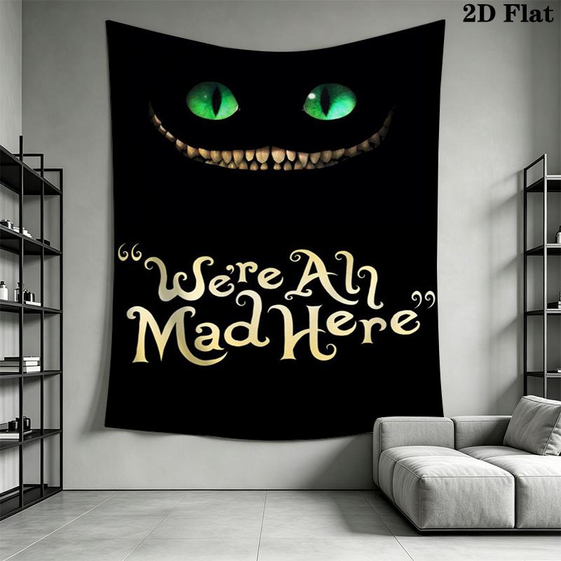 Dark, Evil Cat Pattern Home Decor Tapestry, Wall Hanging, Decorative RV Wall Cloth.ZGT0914203