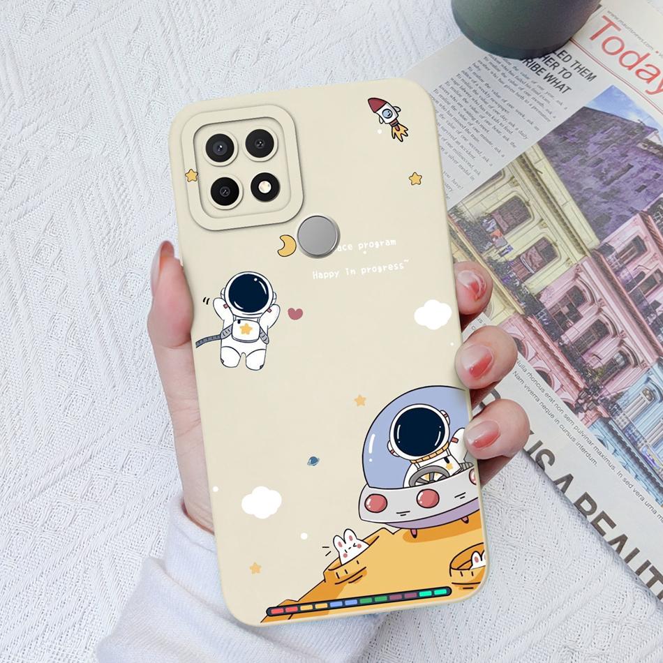 Custodie Per OPPO A15 A15S A16K A16E Design Carino Morbido Silicone Liquido Protezione Fotocamera Migliorata Cover Posteriore Per OPPO A 16K 16E Coque