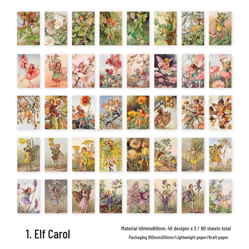 Twilight Bean Journal Sticker Set: Flowing Years & Fragmented Shadows Series - 8 Styles for Collage & Decoration