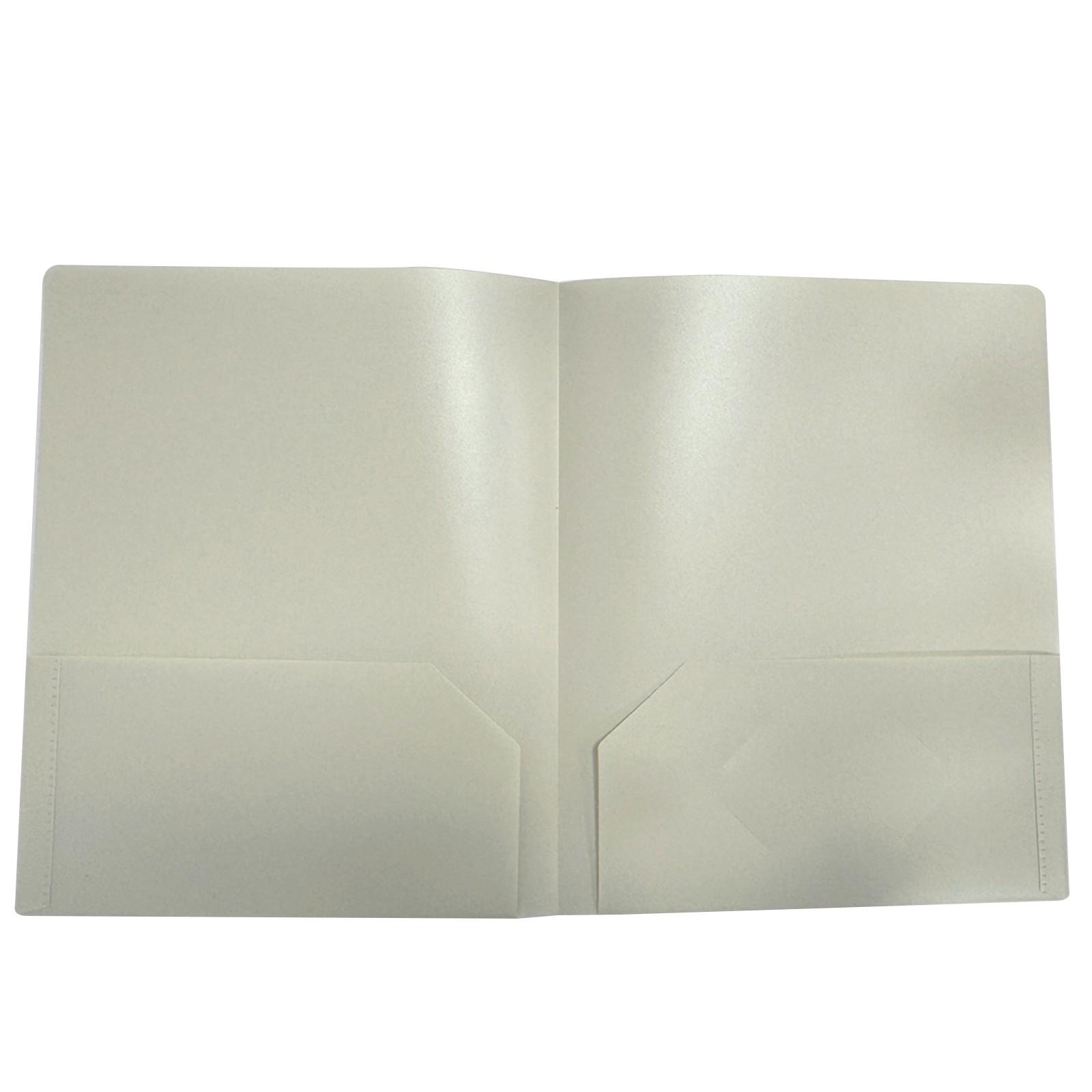 

PP Plastic Double Pocket Folder Document Holder with Two Insert Pockets for Office School Use 23 5x29CM Durable Lightweight File Organizer One Size бежевый