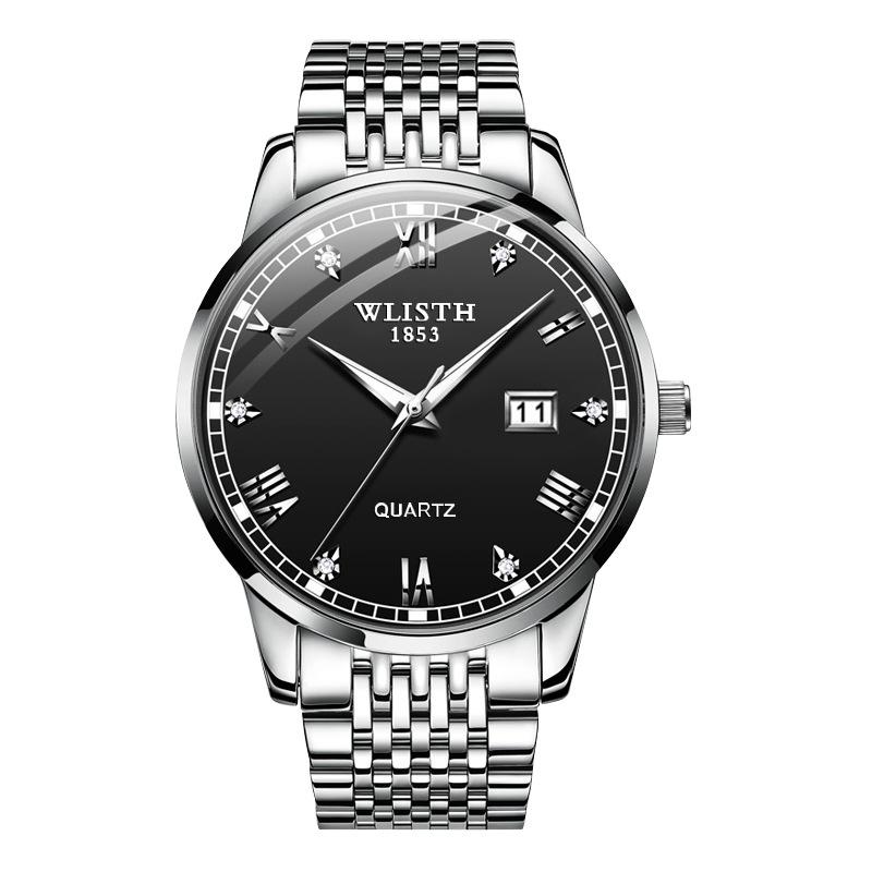 Wolis Men's Waterproof Quartz Stainless Steel Automatic Watch