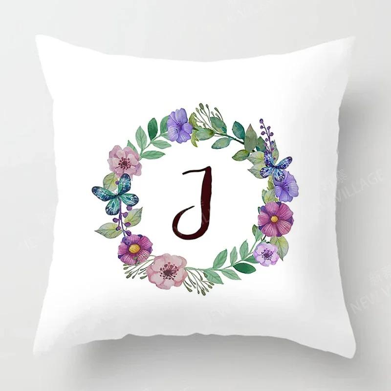 Home Decor Letter Pattern Pillowcase Bedroom Living Room Sofa Cushion Cover