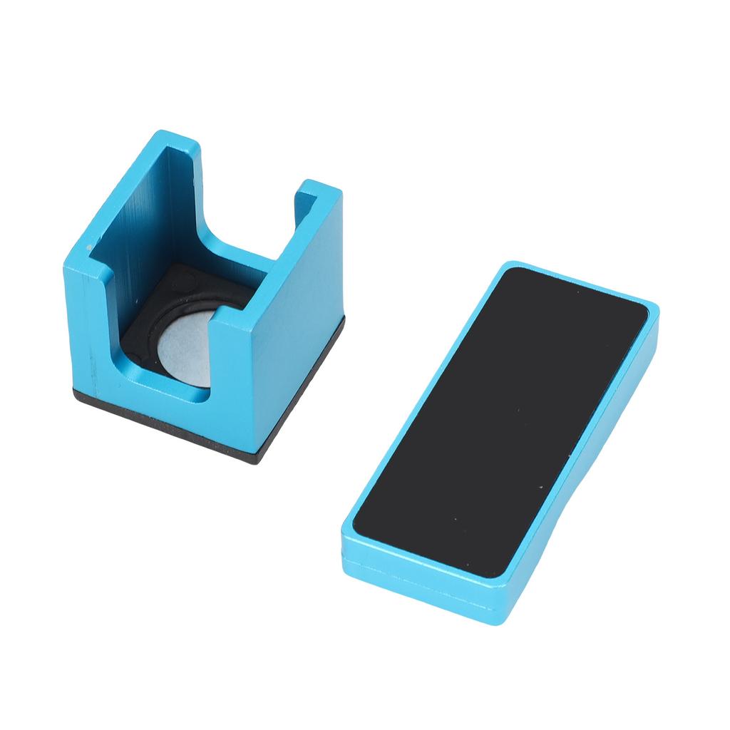 Billiard Chalk Holder Aluminum Universal Dry Oil Pool Cue Chalk Holder Billiard Accessories Blue