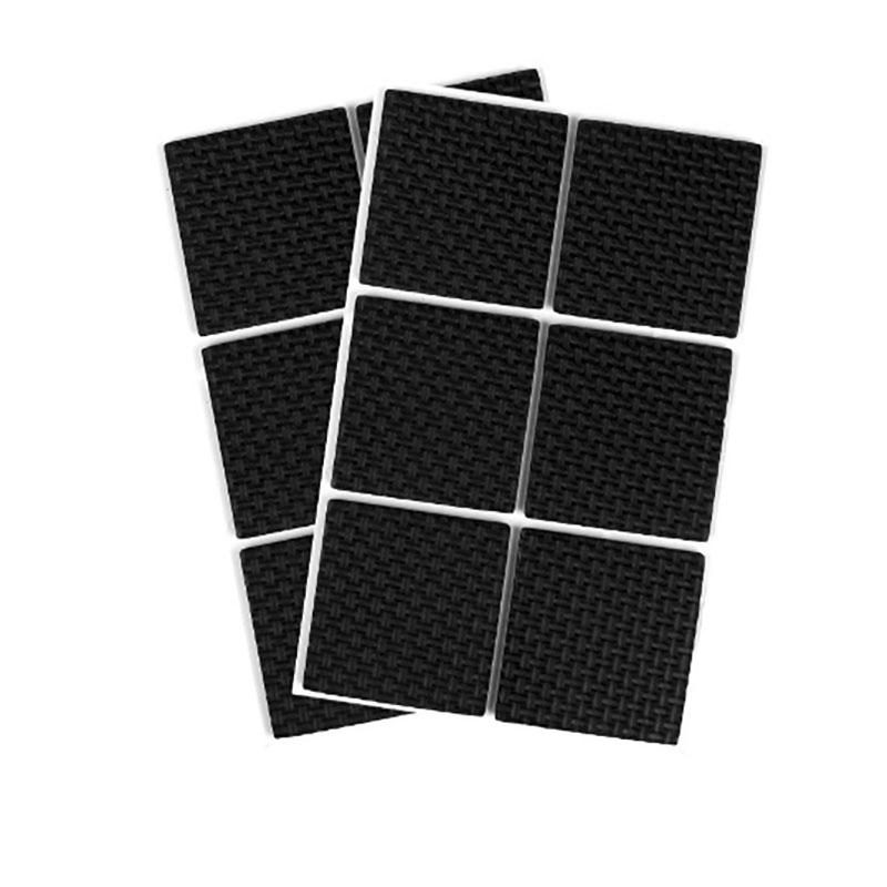 6/15/24pcs Furniture Pads, Adhesive Rubber DIY Furniture Feet Pad, Table Legs Stools, Chairs Mats, Table And Chair Foot Protec