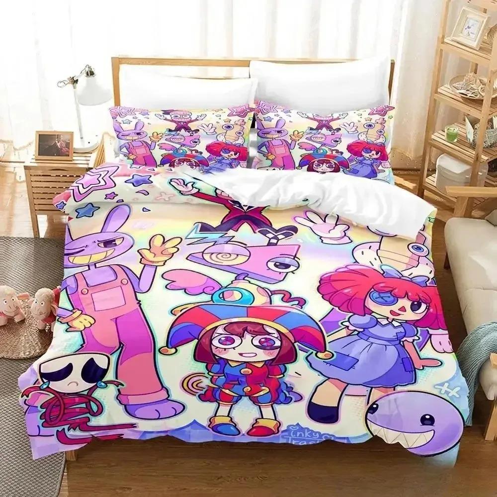THE AMAZING DIGITAL CIRCUS Bedding Sets Exquisite Bed Supplies Set Duvet Cover Comforter Set Bedding Set Luxury Birthday Gift