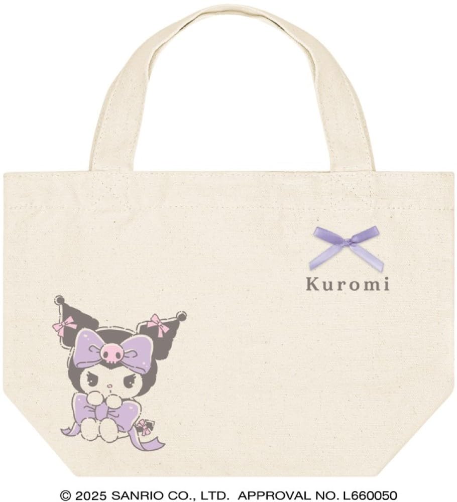 Crux Sanrio Mini Tote Bag, Runrun Ribbon, Kuromi 136238