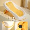 Foldable Baby Bath Seat - Non-Slip Pp Shower Net Support, Ergonomic Backrest Design, Easy-Clean Christmas Gift For Toddlers