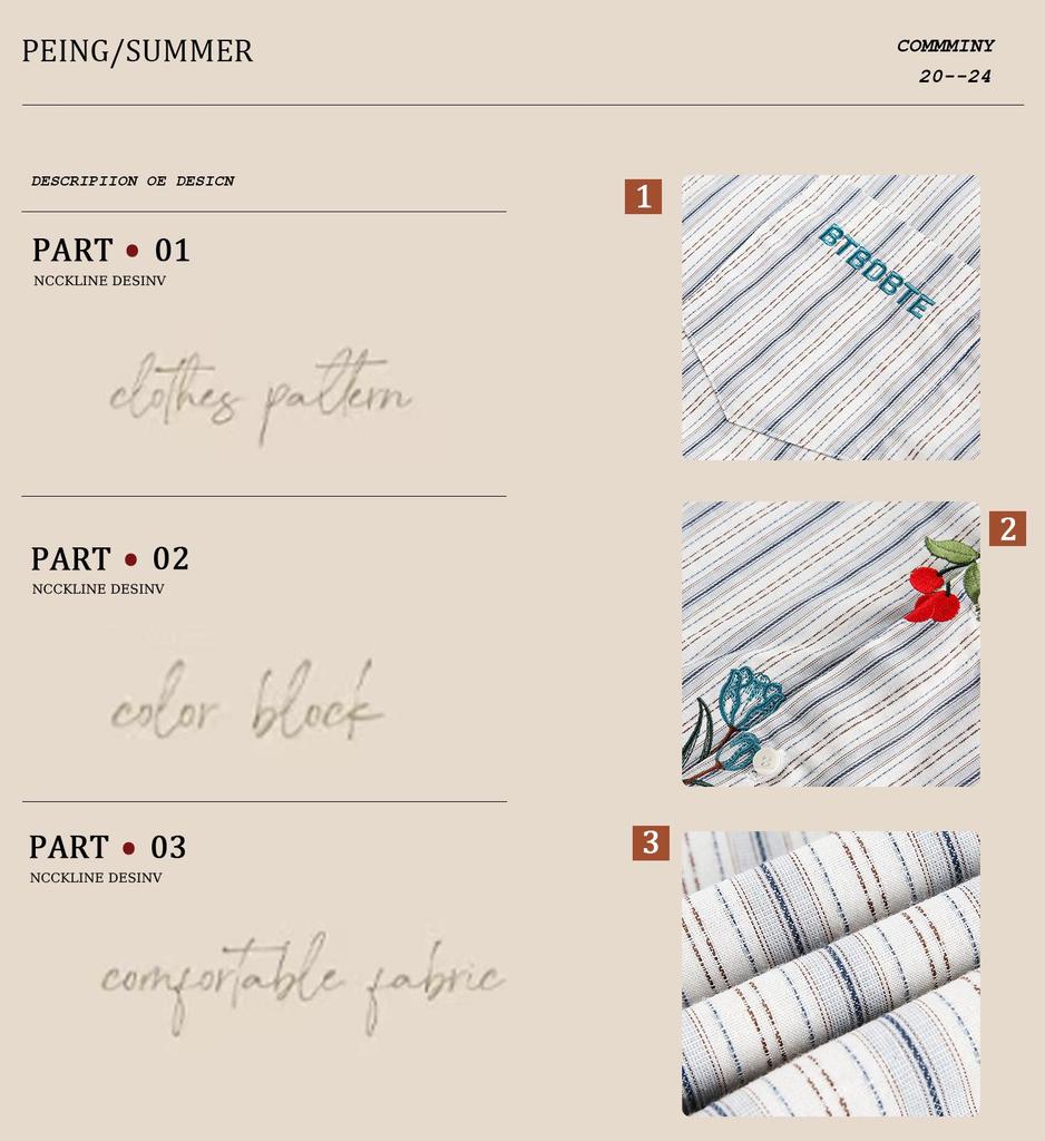 Unisex Trendy Loose-Fit Long Sleeve Butterfly & Flower Embroidery Shirt