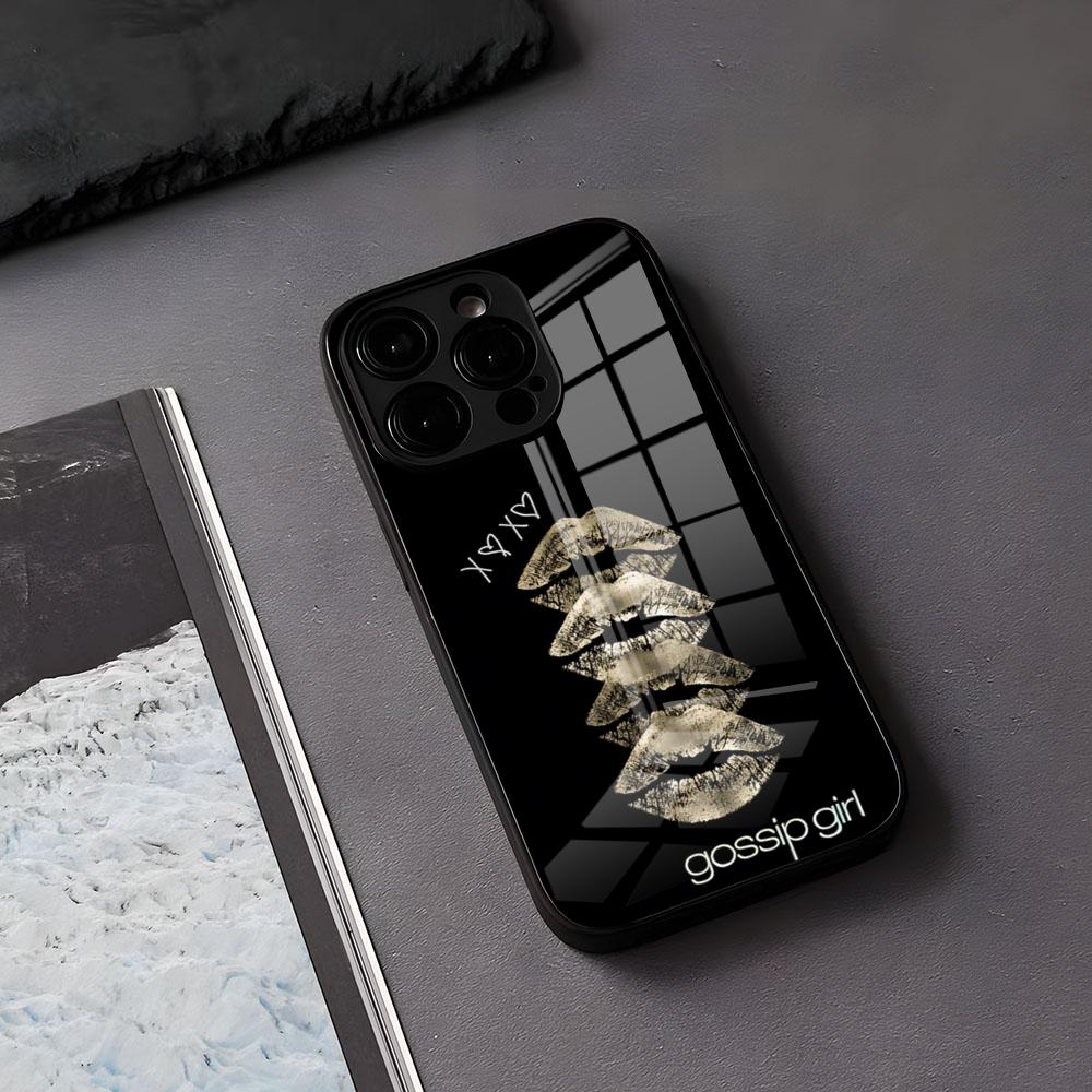 TV G-Gossip-G-Girl Phone Case For IPhone 17 Air 16 E Pro Max 15 14 13 Mini 12 Pro 11 Max Plus Black Glass Cover