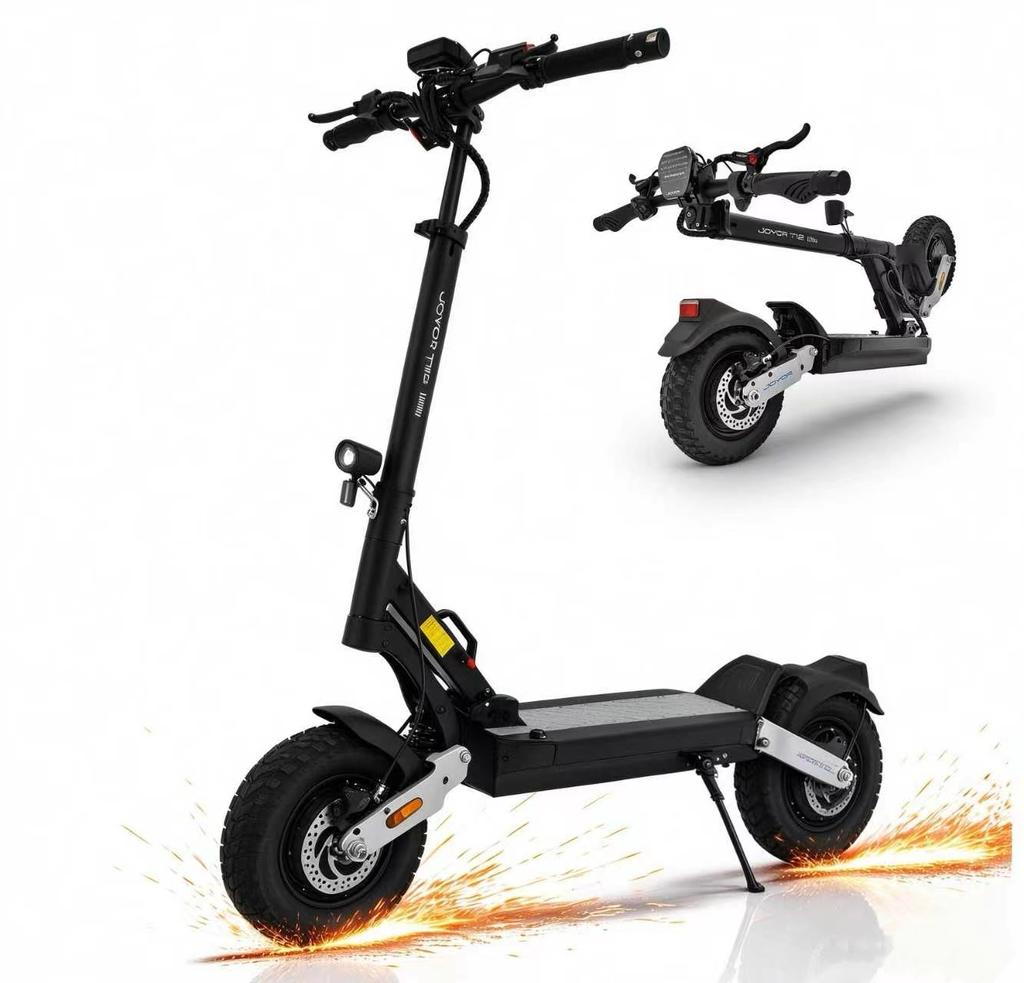 JOYOR T12 Ultra Electric Scooter, Dual 2000W Motors, 85km Range, 12-Inch Tires, Hydraulic Suspension, NFC Unlock