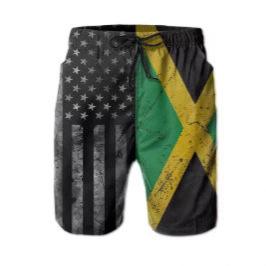 3D-Flaggen-Druck Badehose für Strand und Surfen, Sommermode, Sportshorts für das Fitnessstudio