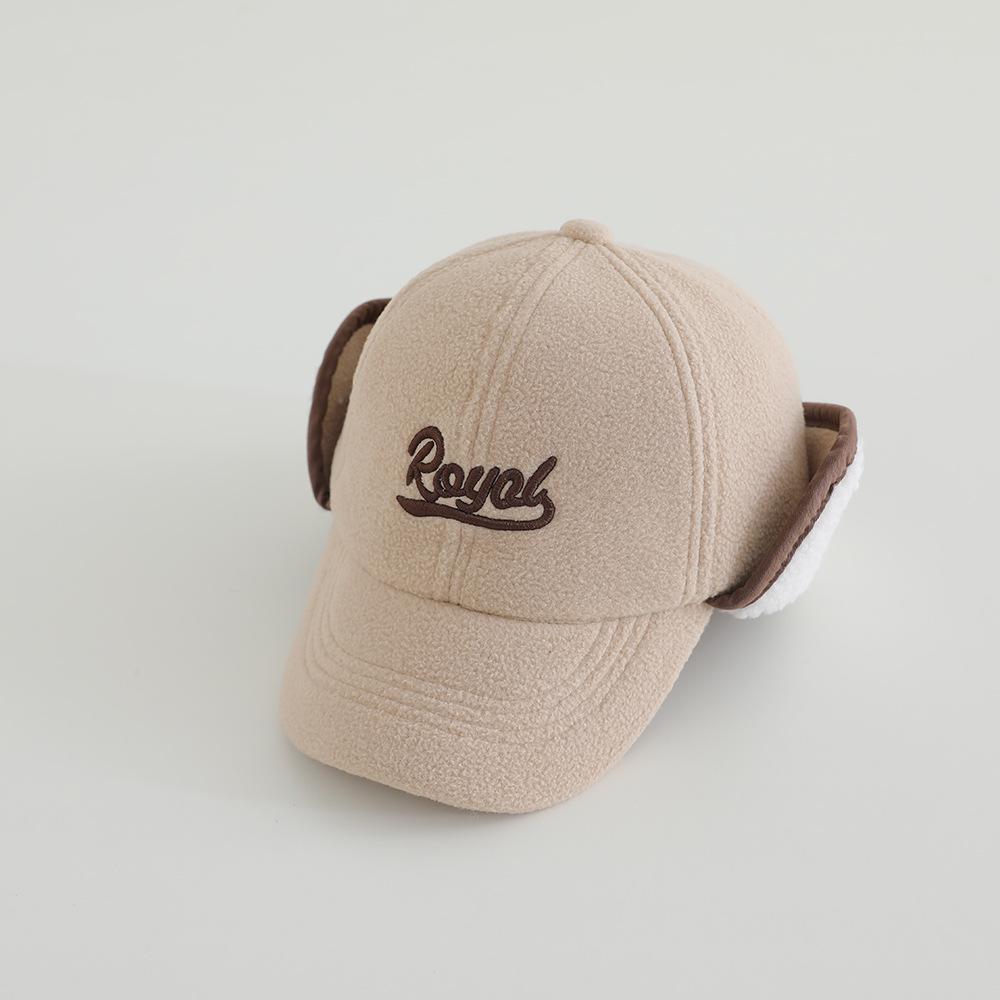 Kinder Herbst/Winter Lammwolle Baseballkappe mit Ohrenschutz