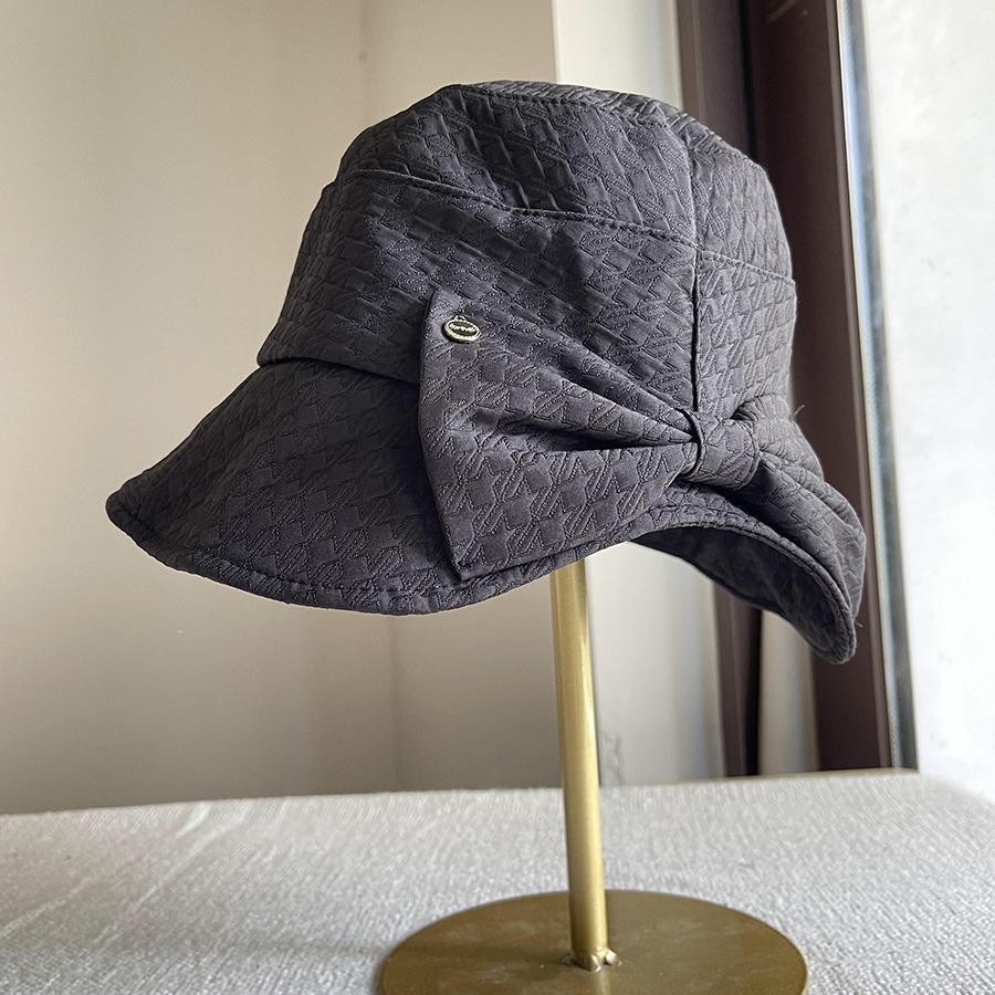 Autumn and Winter New Back Bow Fisherman's Hat Children's Versatile Wide-brimmed Basin Hat Shows the Tide of Small Bucket Hats