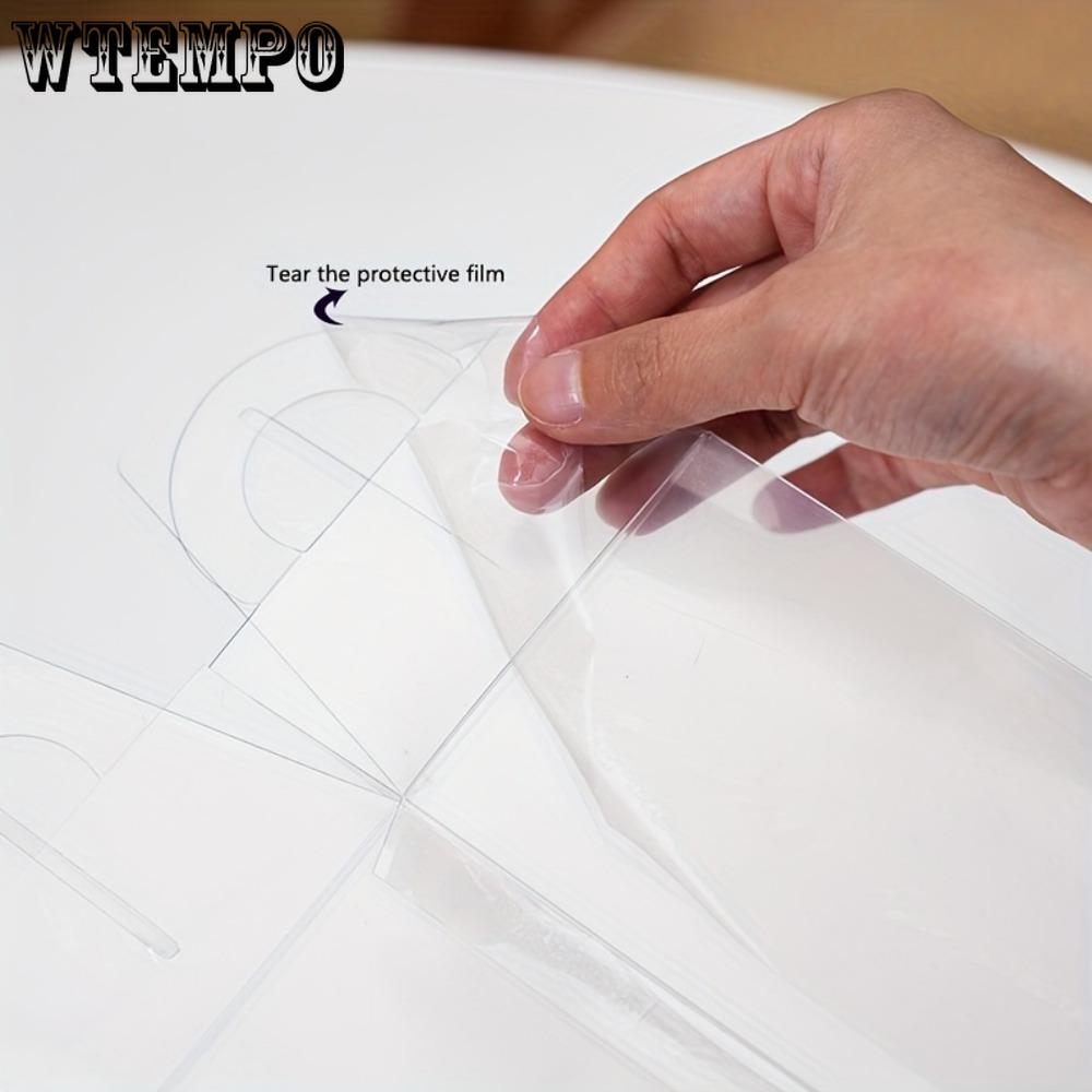 10pcs Clear Tote Bag with Stickers PET Gift Box Transparent Square Gift Box for Halloween Anniversaries Parties Weddings Valentines and Celebrations