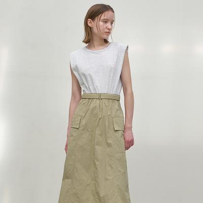 Atelier Nine Jersey Mix Taffetas Dress(Op-6162)