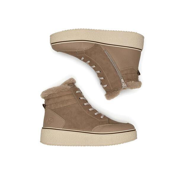 Rieker 78801-20 Beige Ankle Boots