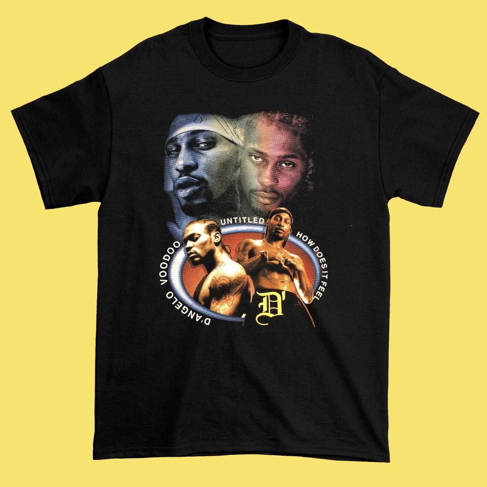 Винтажная унисекс футболка D angelo Voodoo Black S-234XL Подарок фанатам D1166 Унисекс футболка M