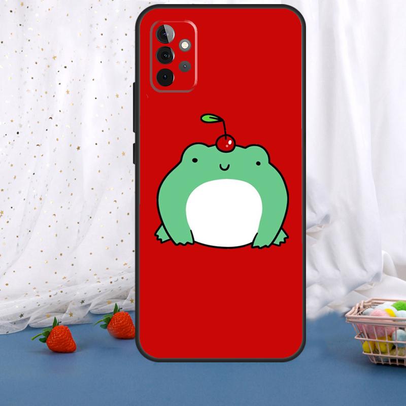 Cute Funny Frog For Samsung Galaxy A54 A34 A14 A36 A56 A26 A16 A15 A55 A53 A33 A35 A22 A32 A52 A05 A06 Case