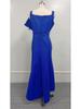 Cross-border INS One-Shoulder Lace Bubble Bead Dress