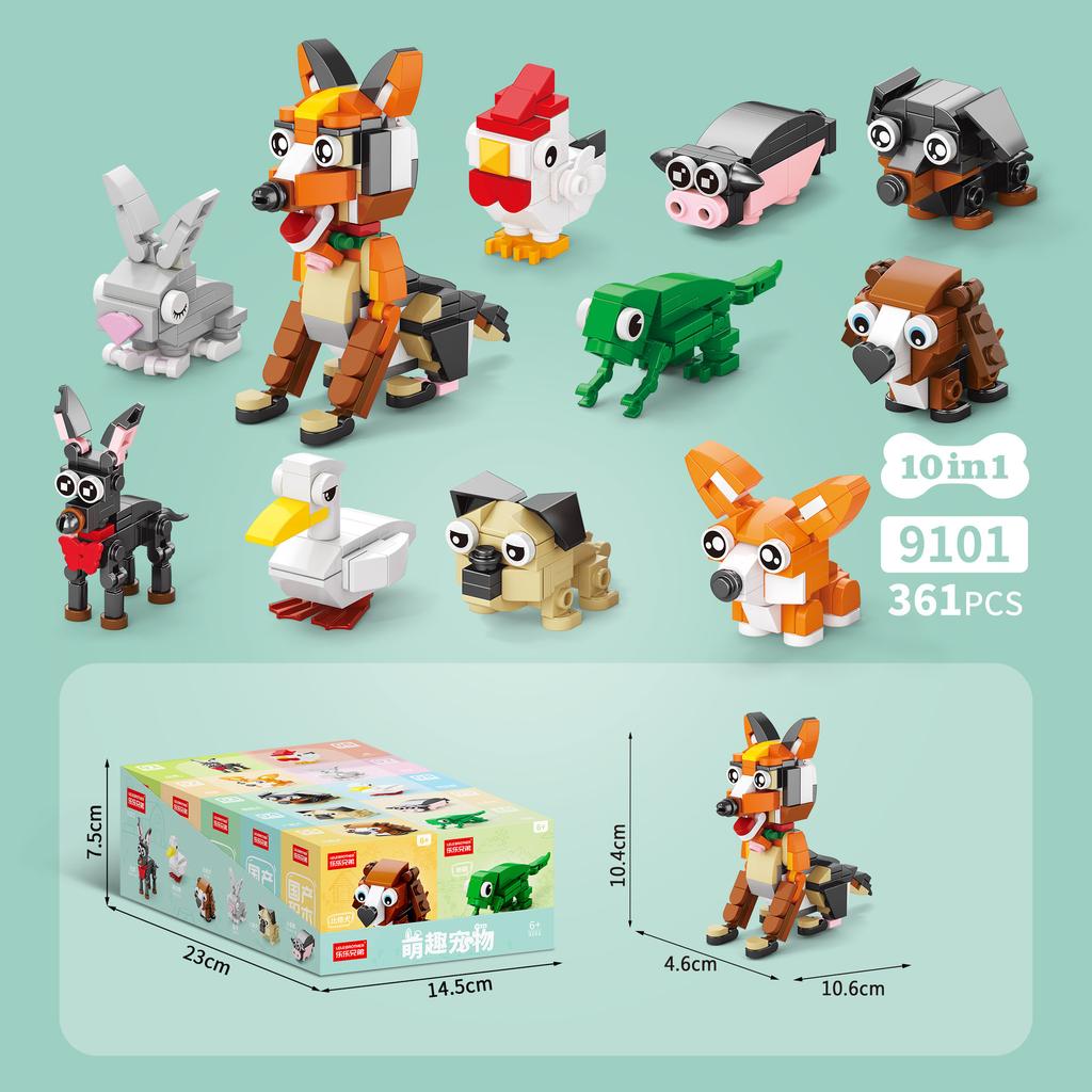 Malé dílky Domácí stavebnice Průhledná hračka mořský život Kompatibilní Lego Puzzle Sestavení Dětský dárek