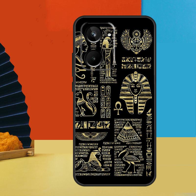 

Sacred Eye of Horus Egypt Fresco For Realme C75 C71 C55 C53 C67 C61 C33 C63 C51 10 11 12 13 14 Pro Plus C65 GT7 15 Pro Case Realme C15
