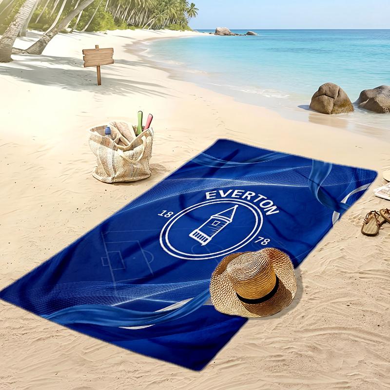Asciugamano da Spiaggia con Stampa del Football Club Everton, Asciugamano Grande Morbido ad Asciugatura Rapida per Spiaggia Campeggio Nuoto