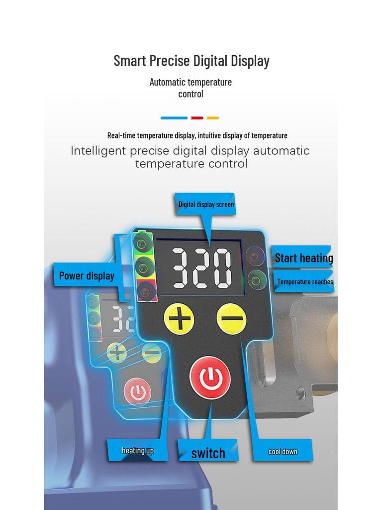 Household PPR Hot Melt Pipe Welder for Heating and Hydropower Engineering