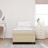Platform Bed Frame Gray Green 80 x 200 cm Corduroy Fabric
