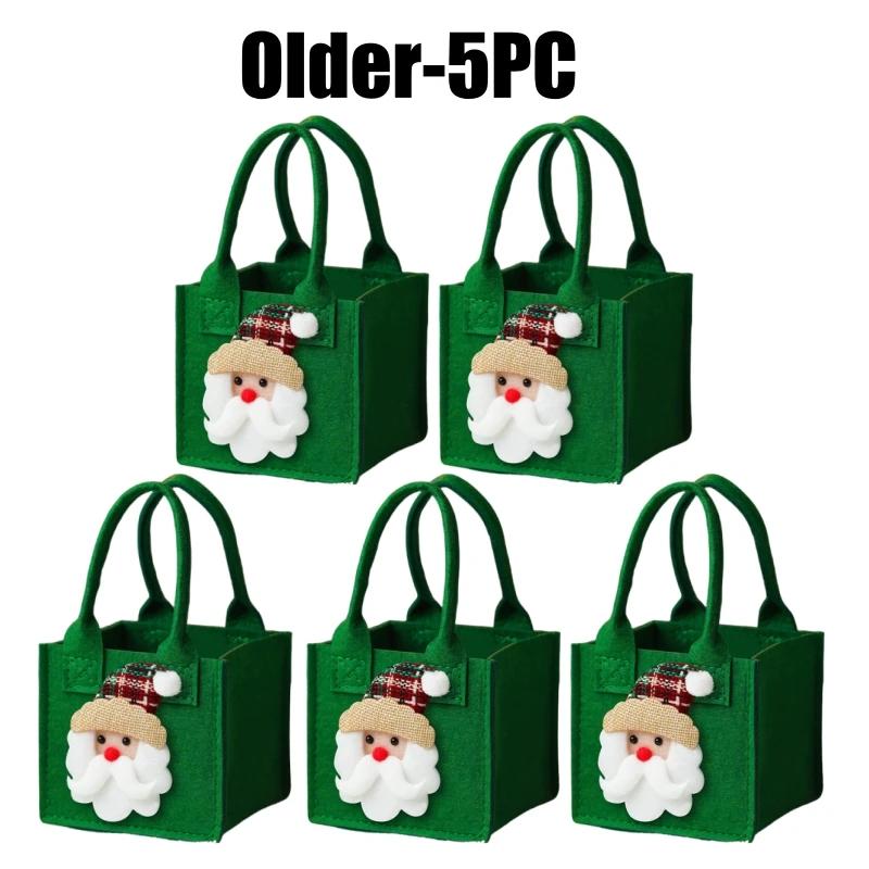 Christmas Felt Bag Creative Handbag Christmas Eve Apple Box Ping'an Fruit Bag Hand-held Gift Packaging Candy Decoration Gift Bag