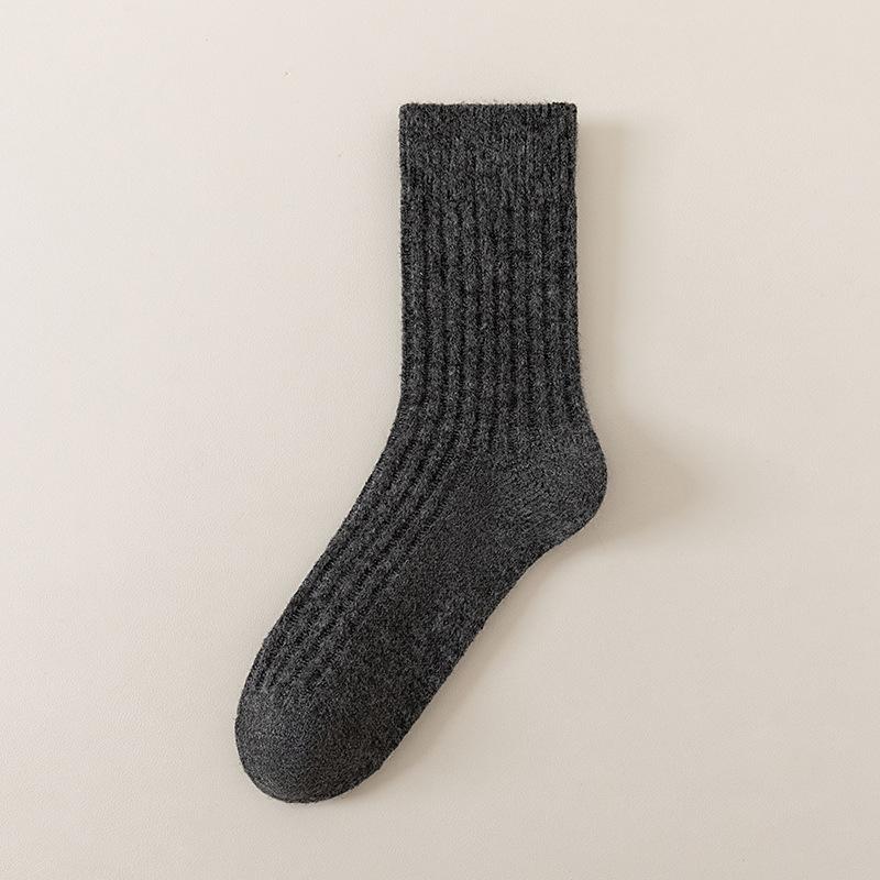 Wool Socks for Men's Autumn and Winter Mid-calf Socks, Thickened and Warm Long Calf Winter High-calf Men's Long Calf Socks