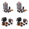 Purple Sand One Pot Four Cups Portable Tea Set Travel Tea Set Outdoor Car Express Cup Travel Tea Cup